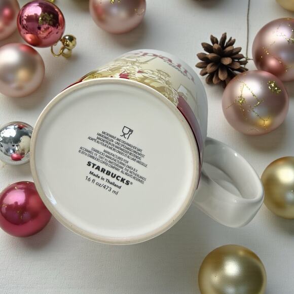 Starbucks Spain Global Icon Mug 2016 16oz Coffee Cup Rare Retired EUC - Picture 6 of 6